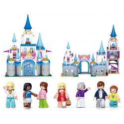 SLUBAN M38-B0610 B0610 0610 M38B0610 38-B0610 Xếp hình kiểu Lego GIRL'S DREAM Dolphin Bay Pink Dream Sapphire Castle Lâu đài Của Sapphire 815 khối