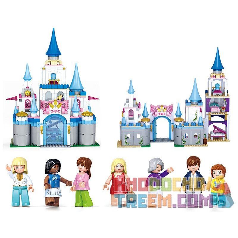 Sluban Castello Di Zaffiro – 818 Pezzi, Mattoncini Multicolore Per Bambini