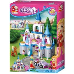 SLUBAN M38-B0610 B0610 0610 M38B0610 38-B0610 Xếp hình kiểu Lego GIRL'S DREAM Dolphin Bay Pink Dream Sapphire Castle Lâu đài Của Sapphire 815 khối