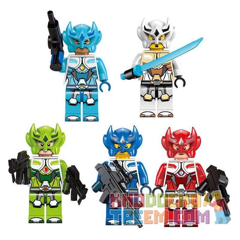 Enlighten 1403 Qman 1403 non  ĐỘNG VẬT BIẾN HÌNH CÓ THỂ KẾT HỢP THÀNH NGƯỜI MÁY KHỔNG LỒ bộ đồ chơi xếp lắp ráp ghép mô hình Transformers VARIANT SERIES SPACE WAR Robot Đại Chiến Người Máy Biến Hình 809 khối