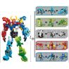 Enlighten 1403 Qman 1403 non  ĐỘNG VẬT BIẾN HÌNH CÓ THỂ KẾT HỢP THÀNH NGƯỜI MÁY KHỔNG LỒ bộ đồ chơi xếp lắp ráp ghép mô hình Transformers VARIANT SERIES SPACE WAR Robot Đại Chiến Người Máy Biến Hình 809 khối