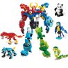 Enlighten 1403 Qman 1403 non  ĐỘNG VẬT BIẾN HÌNH CÓ THỂ KẾT HỢP THÀNH NGƯỜI MÁY KHỔNG LỒ bộ đồ chơi xếp lắp ráp ghép mô hình Transformers VARIANT SERIES SPACE WAR Robot Đại Chiến Người Máy Biến Hình 809 khối