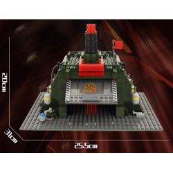 Kazi KY81008 81008 non  NHÀ MÁY SẢN XUẤT VŨ KHÍ bộ đồ chơi xếp lắp ráp ghép mô hình Red Alert 3 RED ALERT 3 WAR FACTORY Báo Động Đỏ 3 794 khối