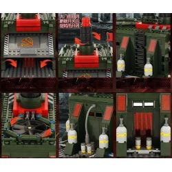 Kazi KY81008 81008 non  NHÀ MÁY SẢN XUẤT VŨ KHÍ bộ đồ chơi xếp lắp ráp ghép mô hình Red Alert 3 RED ALERT 3 WAR FACTORY Báo Động Đỏ 3 794 khối