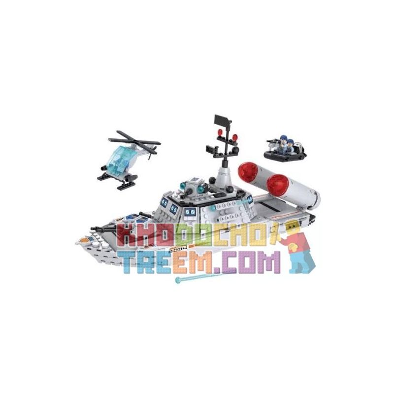 Winner 8034 non  BIỆT ĐỘI CÁ MẬP TRẮNG bộ đồ chơi xếp lắp ráp ghép mô hình Military Army WHITE SHARK Quân Sự Bộ Đội 550 khối