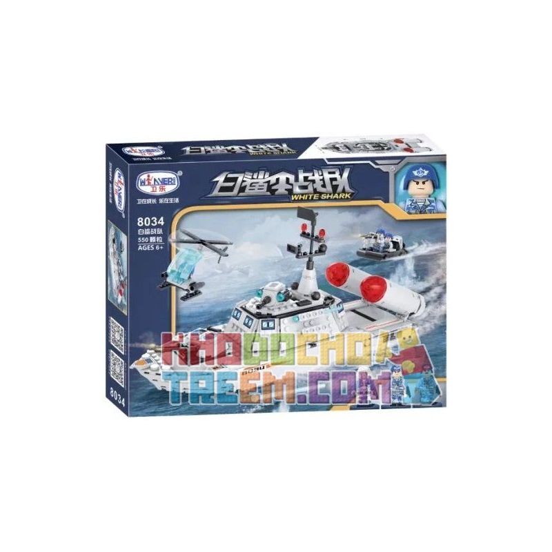 Winner 8034 Xếp hình kiểu Lego MILITARY ARMY White Shark 8034 Biệt đội Cá Mập Trắng 550 khối Winner 8034 Xếp hình kiểu Lego MILITARY ARMY White Shark 8034 Biệt đội Cá Mập Trắng 550 khối