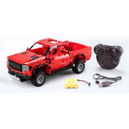 CADA C51005 51005 non  XE BÁN TẢI MÀU ĐỎ bộ đồ chơi xếp lắp ráp ghép mô hình  Kỹ Thuật Công Nghệ Cao Mô Hình Phương Tiện 549 khối