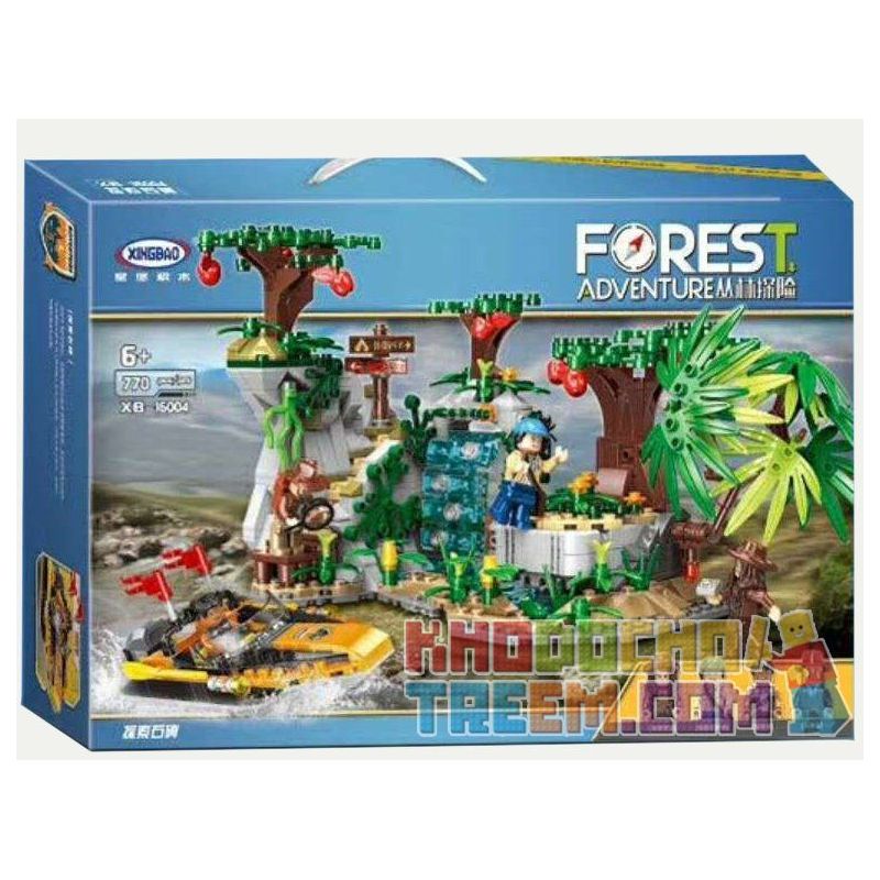XINGBAO XB-15004 15004 XB15004 non  ĐỘT NHẬP ĐẢO HOANG bộ đồ chơi xếp lắp ráp ghép mô hình Forest Adventure Thám Hiểm Rừng Già 770 khối XINGBAO XB-15004 15004 XB15004 non  ĐỘT NHẬP ĐẢO HOANG bộ đồ chơi xếp lắp ráp ghép mô hình Forest Adventure Thám Hiểm Rừng Già 770 khối