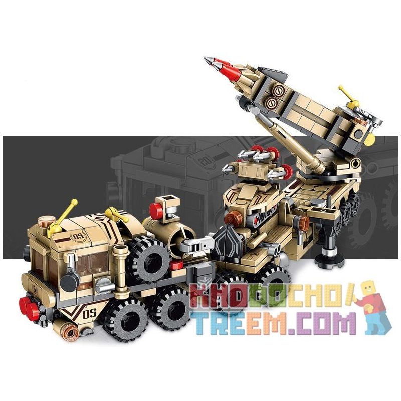 PanlosBrick 633011 Panlos Brick 633011 non  TÊN LỬA PHÒNG KHÔNG PATRIOT 12IN1 bộ đồ chơi xếp lắp ráp ghép mô hình Military Army PATRIOT AIR DEFENSE MISSILE Quân Sự Bộ Đội 549 khối