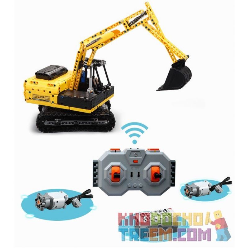 DOUBLEE CADA C51057 51057 non  MÁY XÚC ĐẤT bộ đồ chơi xếp lắp ráp ghép mô hình  DERECH Kỹ Thuật Công Nghệ Cao Mô Hình Phương Tiện 544 khối