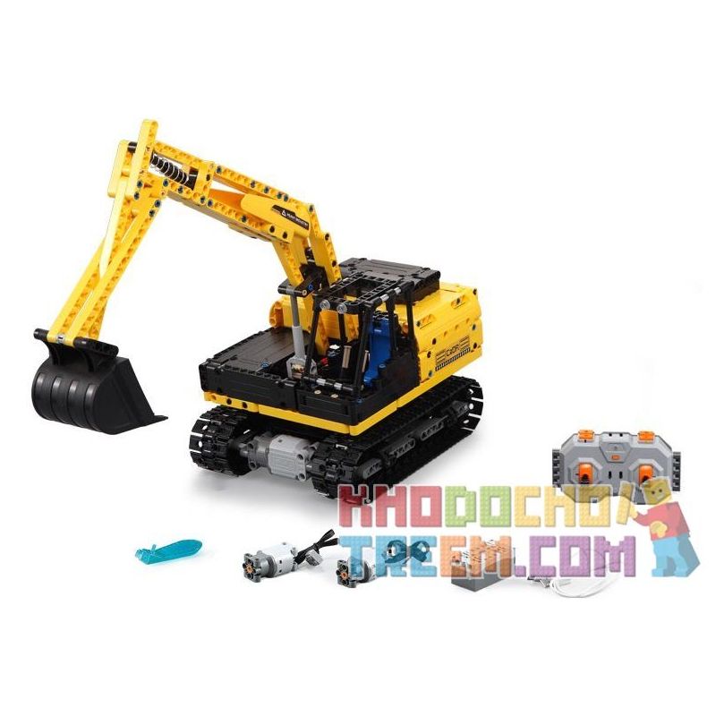 DOUBLEE CADA C51057 51057 non  MÁY XÚC ĐẤT bộ đồ chơi xếp lắp ráp ghép mô hình  DERECH Kỹ Thuật Công Nghệ Cao Mô Hình Phương Tiện 544 khối