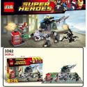 JLB 3D62 Xếp hình kiểu Lego SUPER HEROES Spider Man, Batman, Iron Man Unite Liên Minh Giữa Người Nhện, Người Sắt Và Người Dơi 543 khối