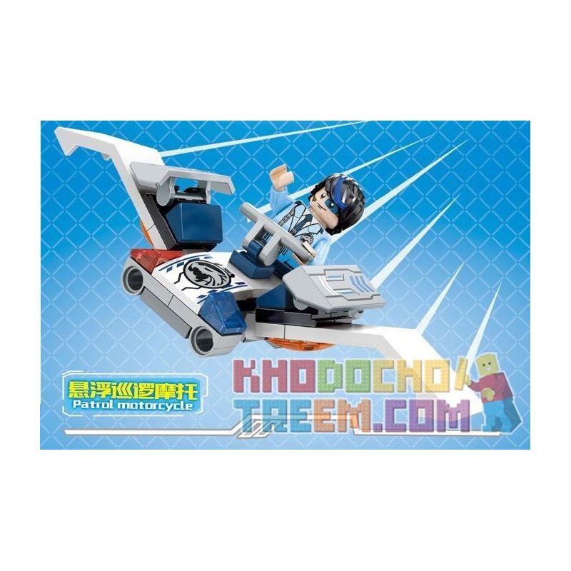 SEMBO SD9676 9676 non  XE TƯƠNG LAI CỦA CẢNH SÁT bộ đồ chơi xếp lắp ráp ghép mô hình City FUTURE POLICE Thành Phố 543 khối