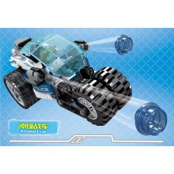 SEMBO SD9676 9676 non  XE TƯƠNG LAI CỦA CẢNH SÁT bộ đồ chơi xếp lắp ráp ghép mô hình City FUTURE POLICE Thành Phố 543 khối