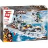 Enlighten 1722 Qman 1722 non  TÀU CHIẾN TRONG GAME BATTLEFIELD bộ đồ chơi xếp lắp ráp ghép mô hình Tactical Espionage Action Chiến Thuật Quân Sự 539 khối