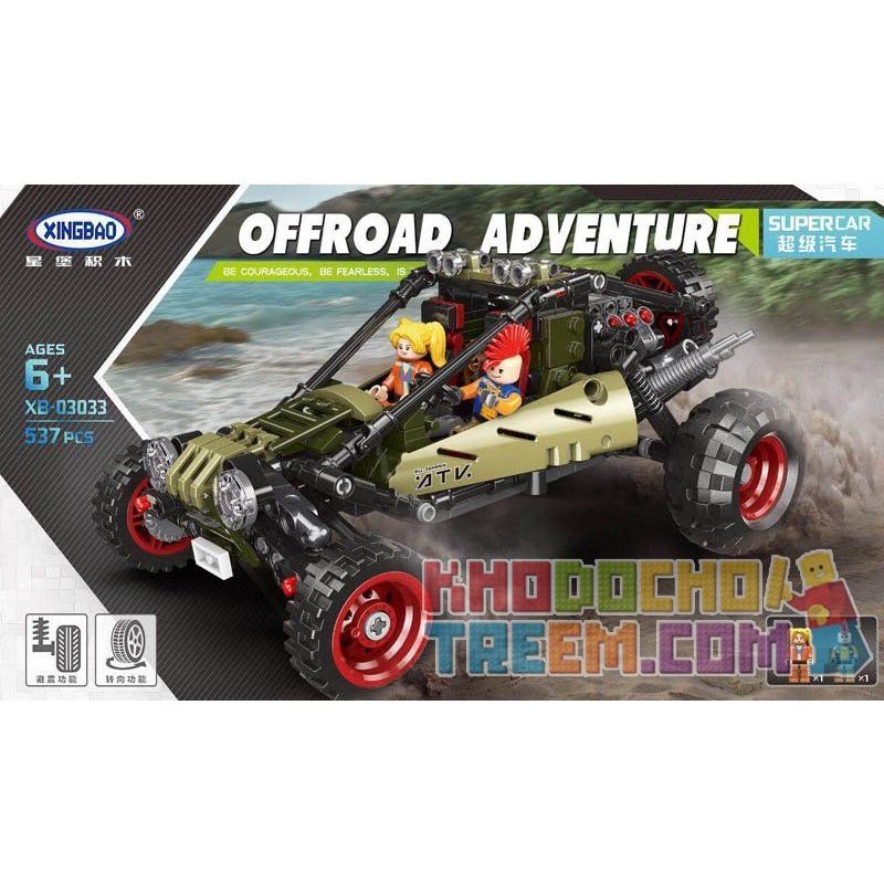 XINGBAO XB-03033 03033 XB03033 Xếp hình kiểu Lego OFFROAD ADVENTURE Super Offroad Adventure Supercross Super Car Siêu Xe Offroad 537 khối