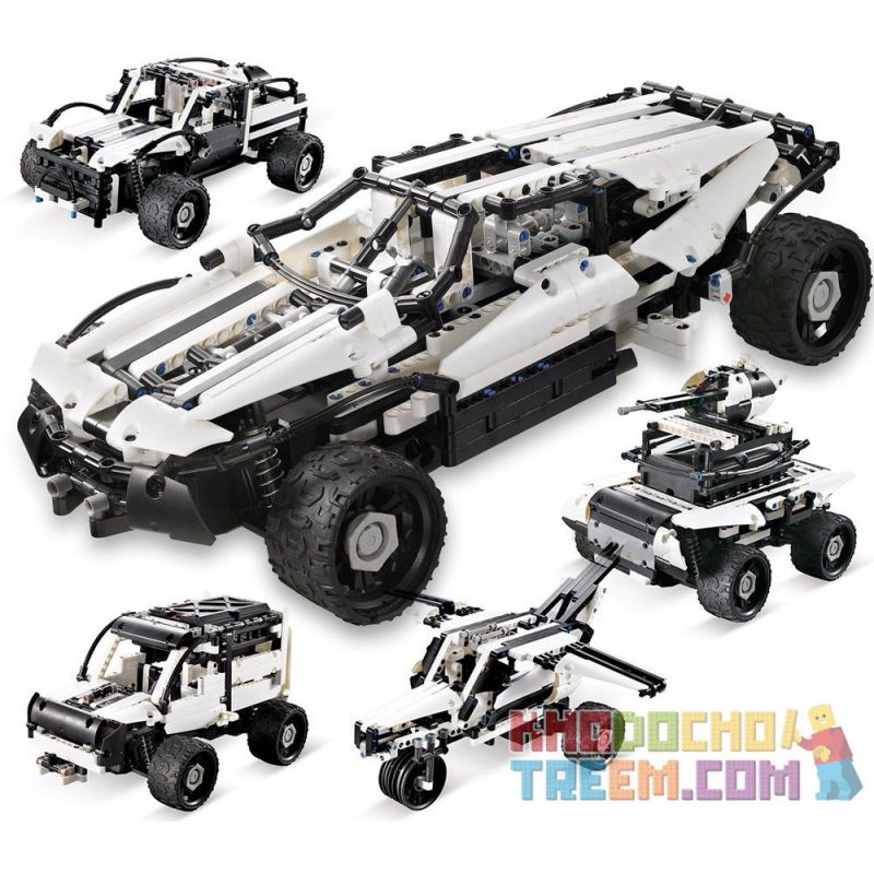 SDL 2017A-9 20179 Xếp hình kiểu   10 In 1 Multi Models Remote Control Commander Racing Car Xe đua 10 Hình Dạng 528 khối điều khiển từ xa