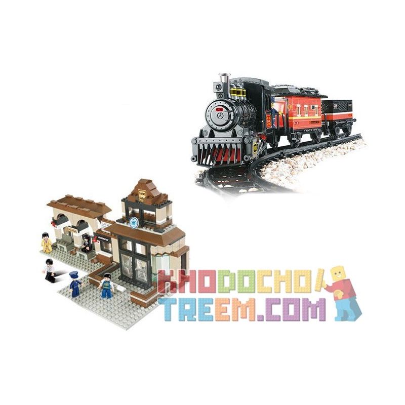 SLUBAN M38-B0236 B0236 0236 M38B0236 38-B0236 non  NHÀ GA CENTURY bộ đồ chơi xếp lắp ráp ghép mô hình Trains Tàu Hỏa 526 khối