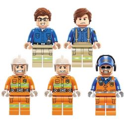 Enlighten 2808 Qman 2808 non  TRẠM CỨU HỎA bộ đồ chơi xếp lắp ráp ghép mô hình Fire Rescure FIRE RESCUE 523 khối