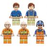 Enlighten 2808 Qman 2808 non  TRẠM CỨU HỎA bộ đồ chơi xếp lắp ráp ghép mô hình Fire Rescure FIRE RESCUE 523 khối
