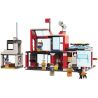 Enlighten 2808 Qman 2808 non  TRẠM CỨU HỎA bộ đồ chơi xếp lắp ráp ghép mô hình Fire Rescure FIRE RESCUE 523 khối