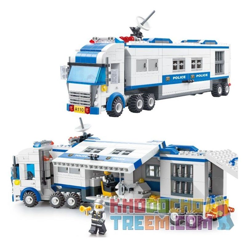 JIE STAR 20016 Xếp hình kiểu  CITY Mobile Police Turns Into A Robot To Protect Human Cảnh Sát Cơ động Biến Hình Thành Robot để Bảo Vệ Người Dân 521 khối