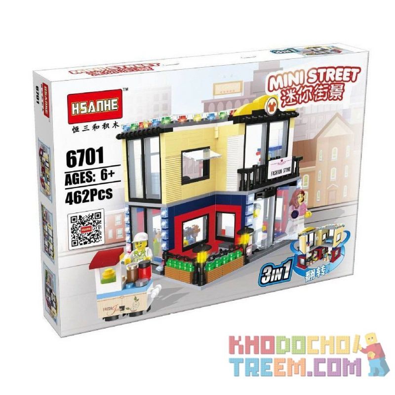 HSANHE 6701 Xếp hình kiểu  MODULAR BUILDINGS Fashion Store Cửa Hàng Thời Trang 462 khối HSANHE 6701 Xếp hình kiểu  MODULAR BUILDINGS Fashion Store Cửa Hàng Thời Trang 462 khối