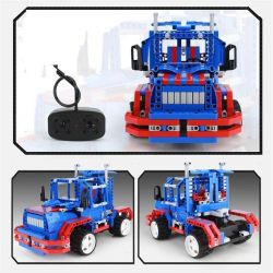 QIZHILE 6505 Xếp hình kiểu   Remote Control Racing Car Xe đua điều Khiển Từ Xa 464 khối điều khiển từ xa