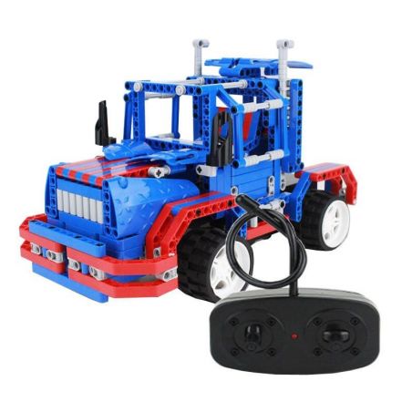 QIZHILE 6505 Xếp hình kiểu   Remote Control Racing Car Xe đua điều Khiển Từ Xa 464 khối điều khiển từ xa