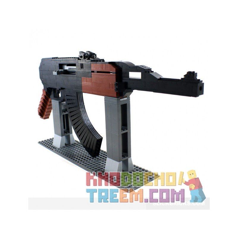 JIE STAR 29034 Xếp hình kiểu Lego MILITARY ARMY AK47-V1 Assault Rifle Súng Trường Tấn Công AK47V1 467 khối