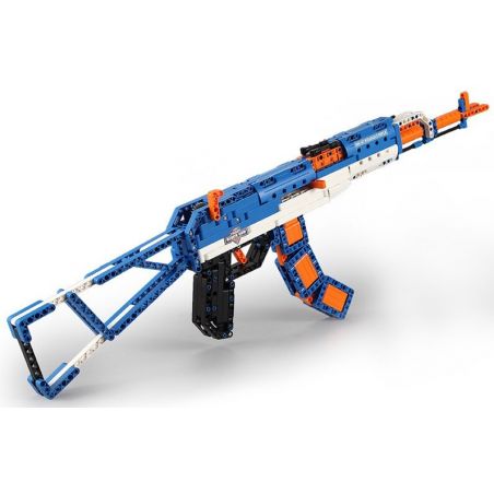 DOUBLEE CADA C81001 81001 non  SÚNG TRƯỜNG TỰ ĐỘNG KALASHNIKOV bộ đồ chơi xếp lắp ráp ghép mô hình  BLOCK GUN AK-47 ASSAULT RIFLE Kỹ Thuật Công Nghệ Cao Mô Hình Phương Tiện 498 khối