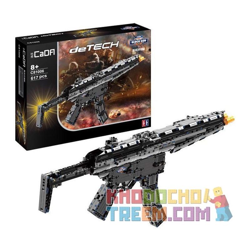 CADA C81006 81006 non  SÚNG TIỂU LIÊN HECKLER & KOCH MP5 bộ đồ chơi xếp lắp ráp ghép mô hình  Kỹ Thuật Công Nghệ Cao Mô Hình Phương Tiện 617 khối