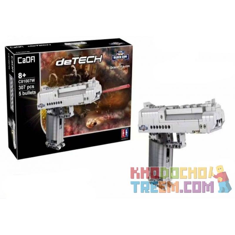 DOUBLEE CADA C81007 81007 QIZHILE 41014 non  SÚNG LỤC bộ đồ chơi xếp lắp ráp ghép mô hình  BLOCK GUN Kỹ Thuật Công Nghệ Cao Mô Hình Phương Tiện 307 khối
