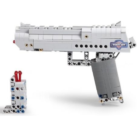 DOUBLEE CADA C81007 81007 QIZHILE 41014 non  SÚNG LỤC bộ đồ chơi xếp lắp ráp ghép mô hình  BLOCK GUN Kỹ Thuật Công Nghệ Cao Mô Hình Phương Tiện 307 khối