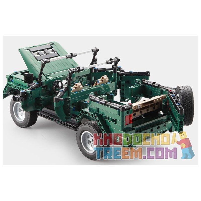 DOUBLEE CADA C51015 51015 non  XE MUI TRẦN XANH bộ đồ chơi xếp lắp ráp ghép mô hình  北京 BJ80 Kỹ Thuật Công Nghệ Cao Mô Hình Phương Tiện 561 khối