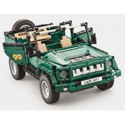 DOUBLEE CADA C51015 51015 non  XE MUI TRẦN XANH bộ đồ chơi xếp lắp ráp ghép mô hình  北京 BJ80 Kỹ Thuật Công Nghệ Cao Mô Hình Phương Tiện 561 khối