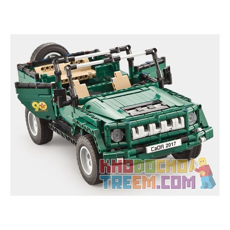 DOUBLEE CADA C51015 51015 non  XE MUI TRẦN XANH bộ đồ chơi xếp lắp ráp ghép mô hình  北京 BJ80 Kỹ Thuật Công Nghệ Cao Mô Hình Phương Tiện 561 khối