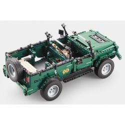 DOUBLEE CADA C51015 51015 non  XE MUI TRẦN XANH bộ đồ chơi xếp lắp ráp ghép mô hình  北京 BJ80 Kỹ Thuật Công Nghệ Cao Mô Hình Phương Tiện 561 khối