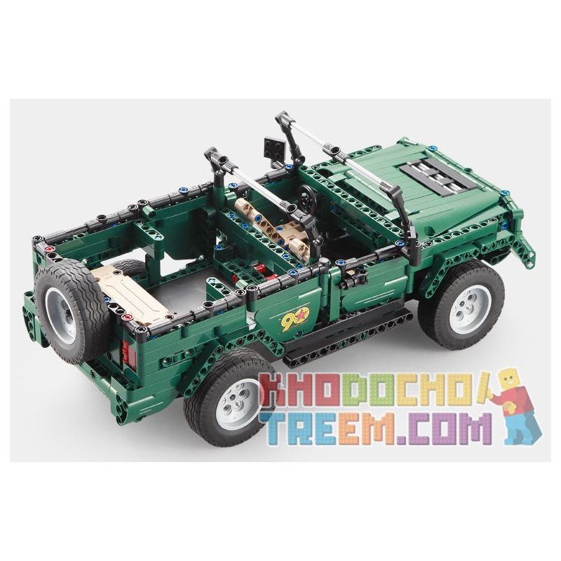 DOUBLEE CADA C51015 51015 non  XE MUI TRẦN XANH bộ đồ chơi xếp lắp ráp ghép mô hình  北京 BJ80 Kỹ Thuật Công Nghệ Cao Mô Hình Phương Tiện 561 khối