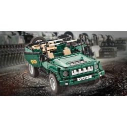 DOUBLEE CADA C51015 51015 non  XE MUI TRẦN XANH bộ đồ chơi xếp lắp ráp ghép mô hình  北京 BJ80 Kỹ Thuật Công Nghệ Cao Mô Hình Phương Tiện 561 khối