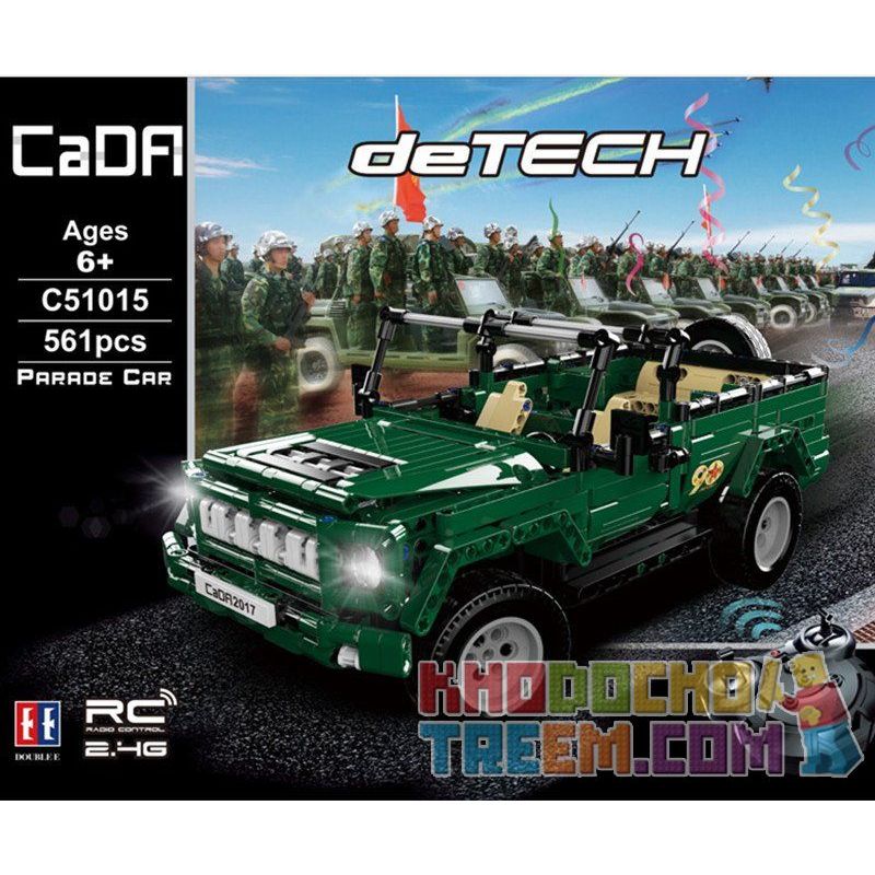 DOUBLEE CADA C51015 51015 non  XE MUI TRẦN XANH bộ đồ chơi xếp lắp ráp ghép mô hình  北京 BJ80 Kỹ Thuật Công Nghệ Cao Mô Hình Phương Tiện 561 khối
