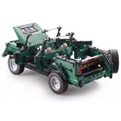 DOUBLEE CADA C51015 51015 non  XE MUI TRẦN XANH bộ đồ chơi xếp lắp ráp ghép mô hình  北京 BJ80 Kỹ Thuật Công Nghệ Cao Mô Hình Phương Tiện 561 khối