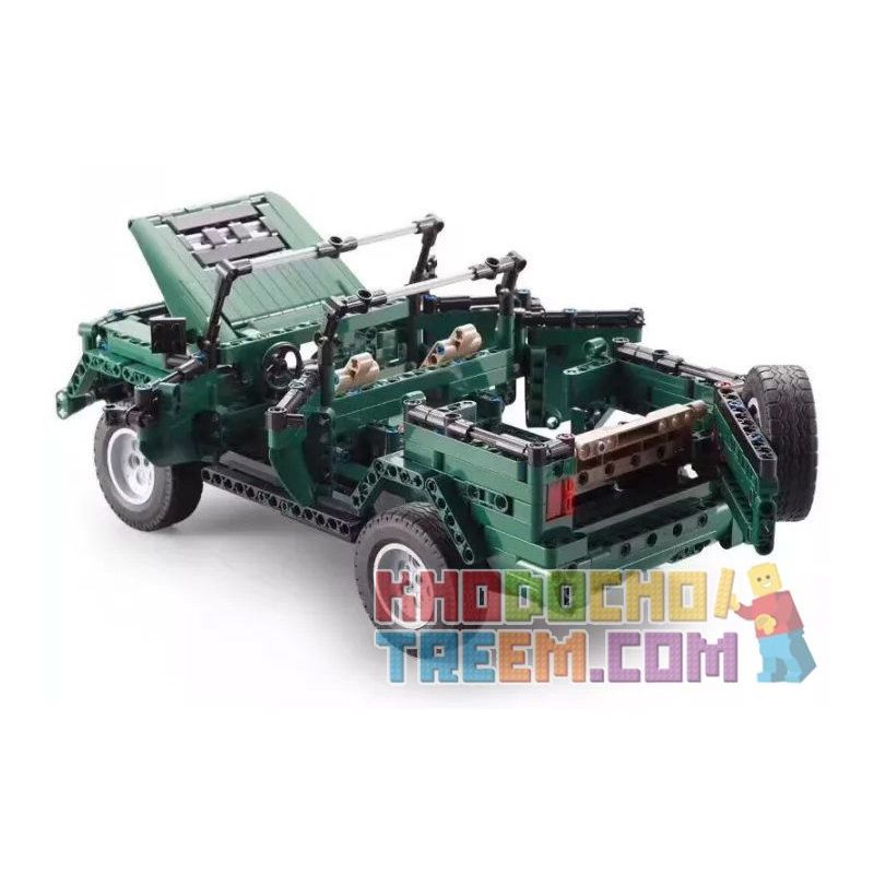 DOUBLEE CADA C51015 51015 non  XE MUI TRẦN XANH bộ đồ chơi xếp lắp ráp ghép mô hình  北京 BJ80 Kỹ Thuật Công Nghệ Cao Mô Hình Phương Tiện 561 khối