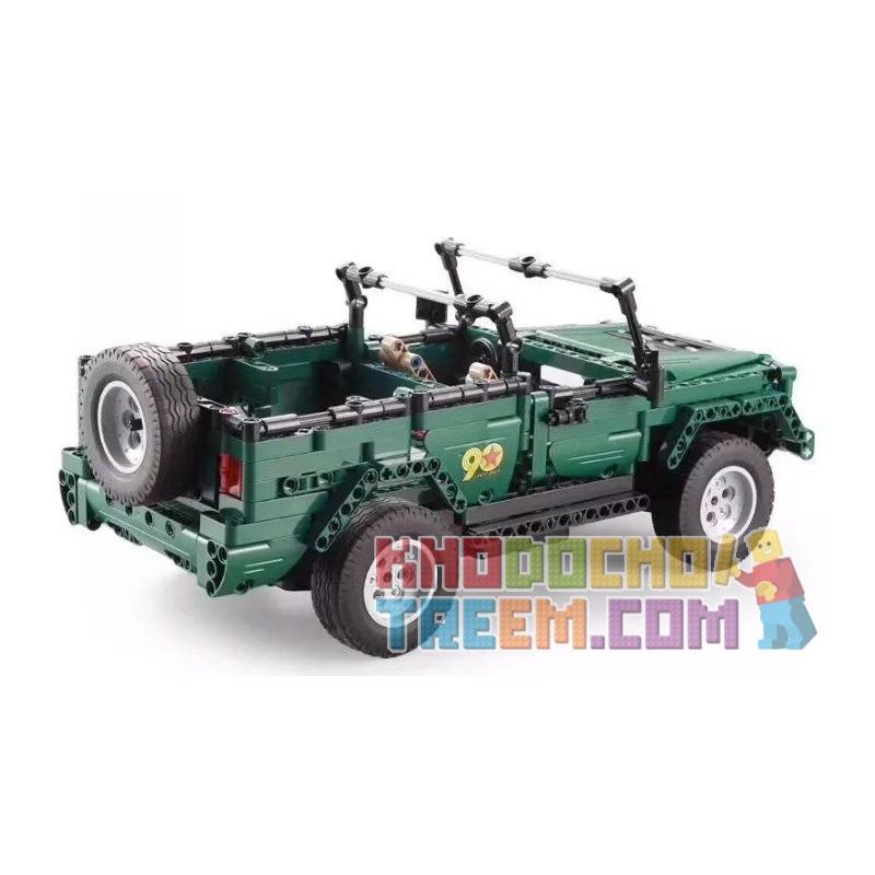 DOUBLEE CADA C51015 51015 non  XE MUI TRẦN XANH bộ đồ chơi xếp lắp ráp ghép mô hình  北京 BJ80 Kỹ Thuật Công Nghệ Cao Mô Hình Phương Tiện 561 khối