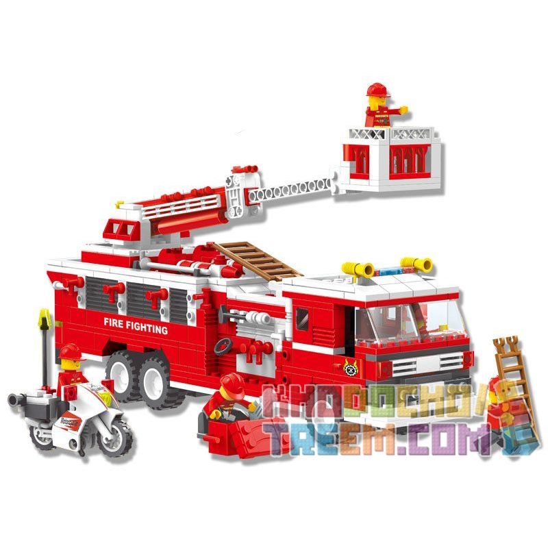 WANGE 33021N Xếp hình kiểu Lego CITY Firefighters Đội Lính Cứu Hỏa 567 khối