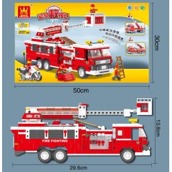 WANGE 33021N Xếp hình kiểu  CITY Firefighters Đội Lính Cứu Hỏa 567 khối