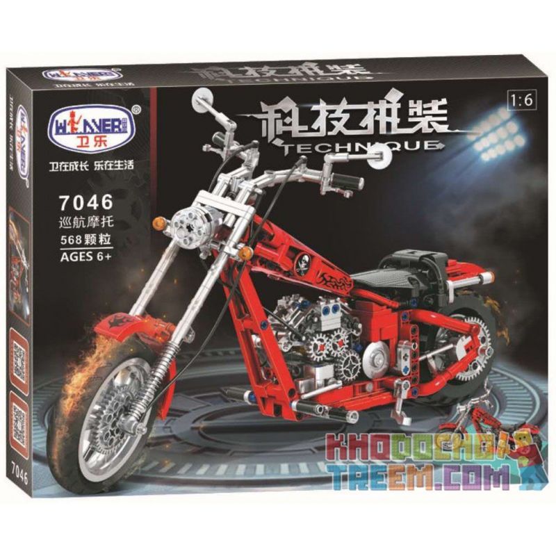 Winner 7046 non  XE MÁY CRUSING TỶ LỆ 1:6 MÀU ĐỎ tỷ lệ 1:6 bộ đồ chơi xếp lắp ráp ghép mô hình  THE CRUISING MOTORCYCLE Kỹ Thuật Công Nghệ Cao Mô Hình Phương Tiện 568 khối Winner 7046 non  XE MÁY CRUSING TỶ LỆ 1:6 MÀU ĐỎ tỷ lệ 1:6 bộ đồ chơi xếp lắp ráp ghép mô hình  THE CRUISING MOTORCYCLE Kỹ Thuật Công Nghệ Cao Mô Hình Phương Tiện 568 khối