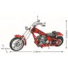 Winner 7046 non  XE MÁY CRUSING TỶ LỆ 1:6 MÀU ĐỎ tỷ lệ 1:6 bộ đồ chơi xếp lắp ráp ghép mô hình  THE CRUISING MOTORCYCLE Kỹ Thuật Công Nghệ Cao Mô Hình Phương Tiện 568 khối
