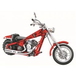 Winner 7046 Xếp hình kiểu Lego TECHNIC The Cruising Motorcycle Harley Motor 1 6 Xe Máy Crusing Tỷ Lệ 1 6 Màu đỏ 568 khối