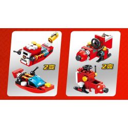 PanlosBrick 633009 Panlos Brick 633009 non  XE CHỮA CHÁY KHỔNG LỒ ĐƯỢC KẾT HỢP TỪ MÁY BAY VÀ Ô TÔ NHỎ bộ đồ chơi xếp lắp ráp ghép mô hình City CITY FIRE BRIGADE Thành Phố 557 khối